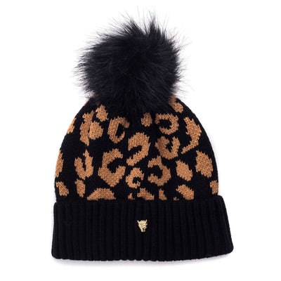Cleohat Black - Leopard Textile 
