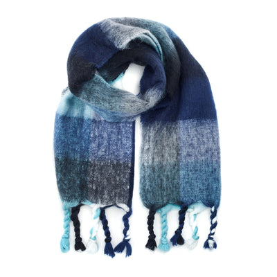 Dana Scarf Blue Polyester 