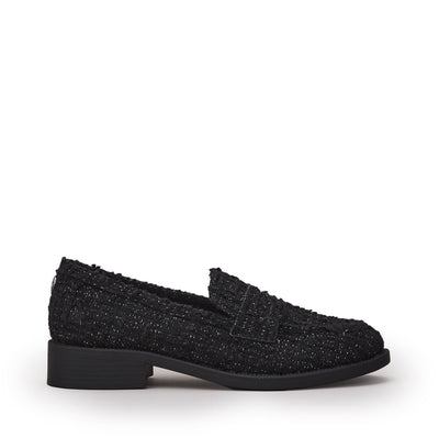 Danna Black Textile Shoes
