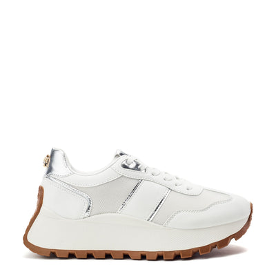 Demee White Porvair Trainers