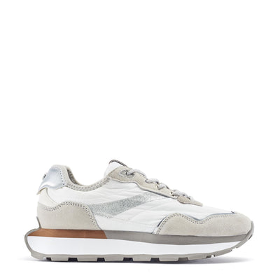 Dorea White Textile Trainers