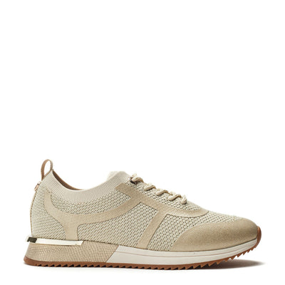 Dyonna Gold Textile Trainers