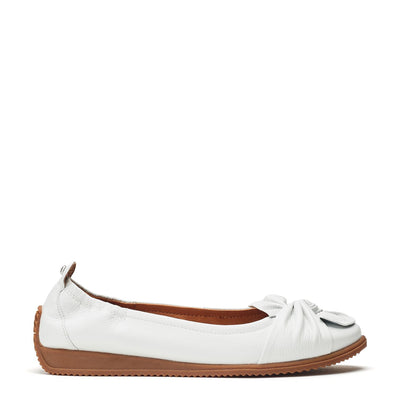 Echium White Leather Shoes