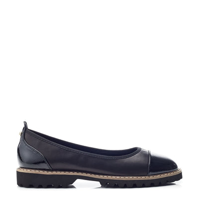 Egleton Black Leather Shoes