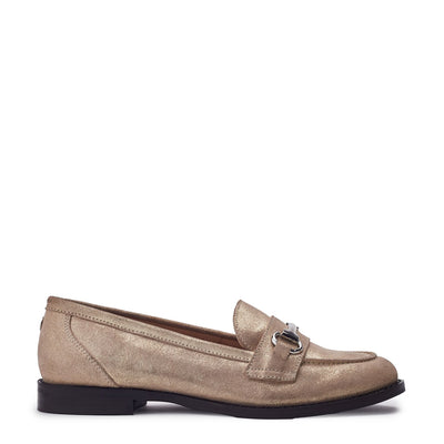 Elarra Champagne Leather Shoes