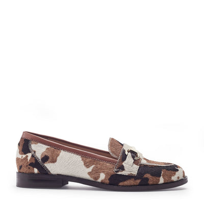 Elarra Cow Print Pony Hair Shoes