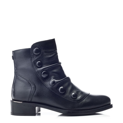 Elita Black Leather Boots