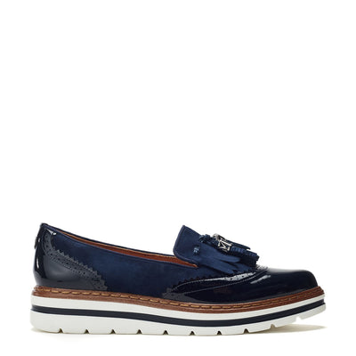 Ellee Navy Alcantara Shoes
