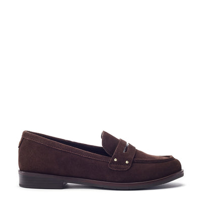 Ema Dark Brown Suede Shoes