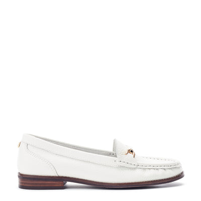 Emella White Leather Shoes