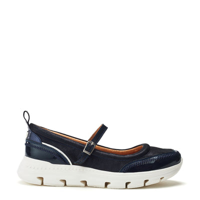 Enchant Navy Metallic Leather Shoes
