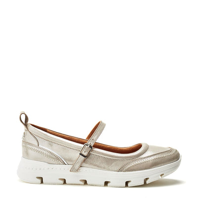 Enchant Stone Metallic Leather Shoes