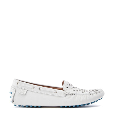 Eryngos White Leather Shoes