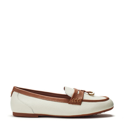 Erythrina Off White Leather Shoes