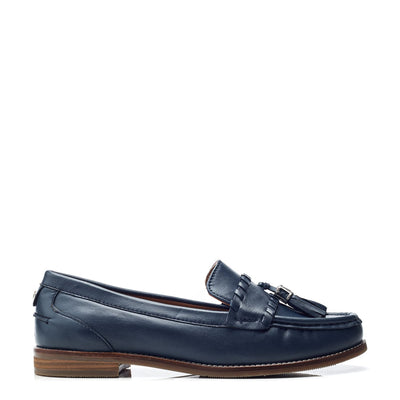 Espelette Navy Leather Shoes