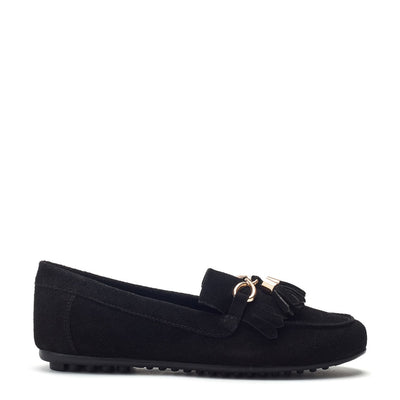 Essana Black Suede Shoes