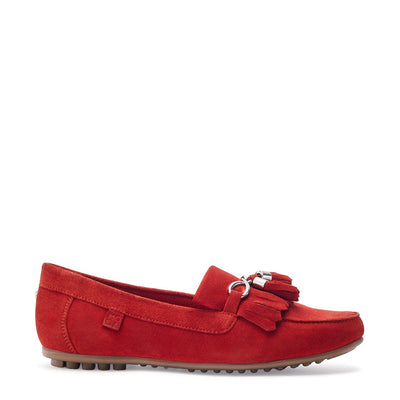 Essana Dark-Orange Suede Shoes