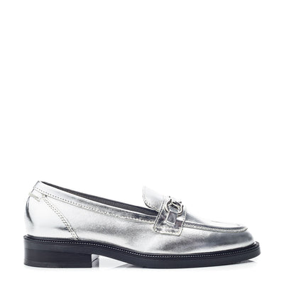 Estephe Silver Leather Shoes