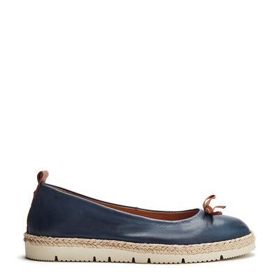 Ethel Navy Leather Shoes