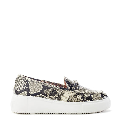 Ettala Grey Mix Snake Print Shoes