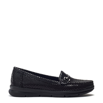 Ettria Black Snake Print Snake Print Shoes
