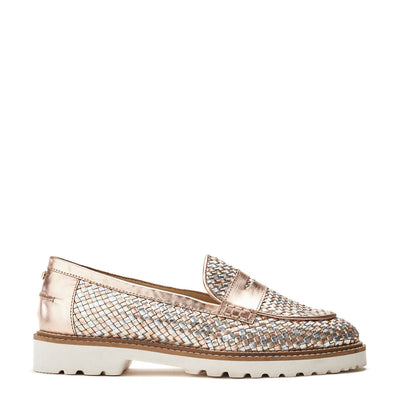 Eunice Rose Gold Leather Shoes
