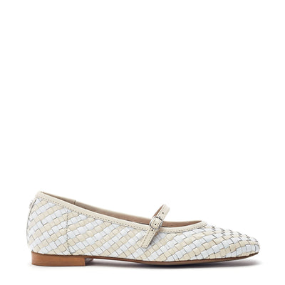 Eyana White Leather Shoes