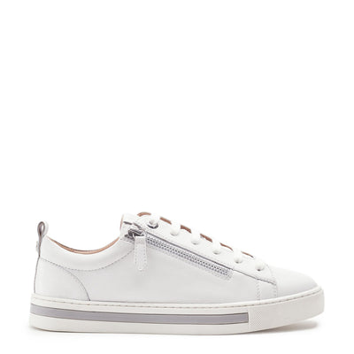 Federika White Leather Trainers