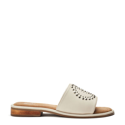 Ferula Off White Leather Sandals