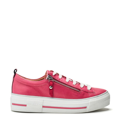 Filician Pink Leather Trainers