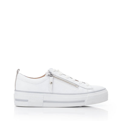 Filician White Leather Trainers