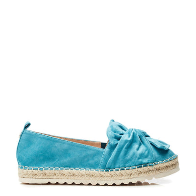Fionna Turquoise Alcantara Shoes