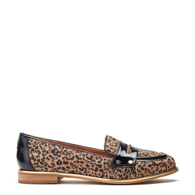 Fiorela Black - Leopard Alcantara Shoes