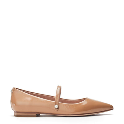 Flower Cameo Patent Leather Shoes