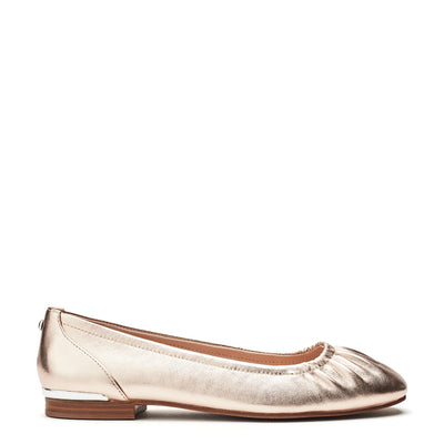 Freesia Rose Gold Metallic Leather Shoes