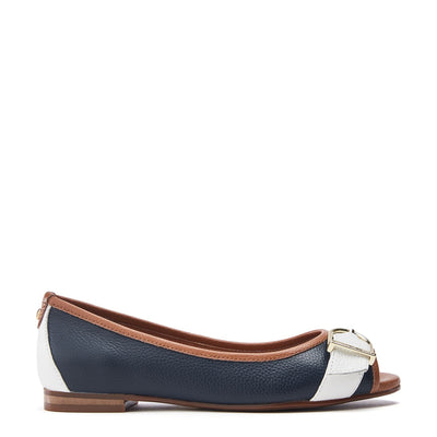 Frost Navy-Tan Leather Shoes