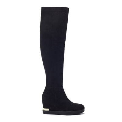 Gala Black Alcantara Boots