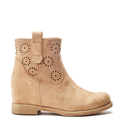Galadriel Camel Alcantara Boots
