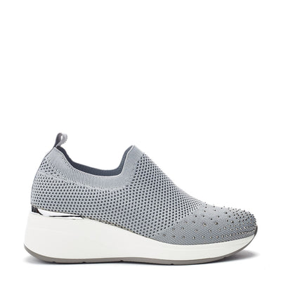 Galorine Grey Textile Trainers