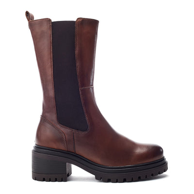 Geelia Tan Leather Boots