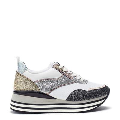 Genika Black-White Porvair Trainers