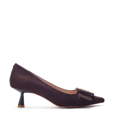 Ghiselle Brown Alcantara Shoes
