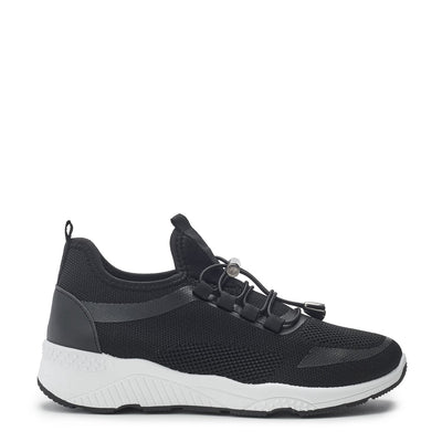 Ginevra Black Textile Trainers