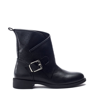 Glacia Black Alcantara Boots