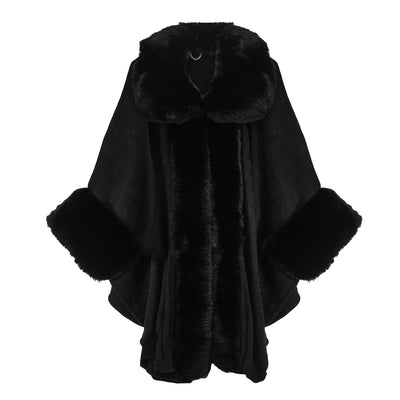 Gloria Poncho Black Textile 