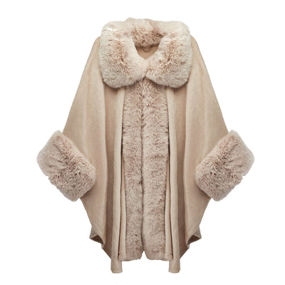 Gloria Poncho Cream Textile 