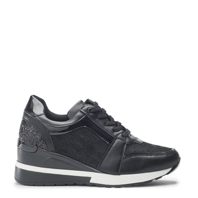 Gloriana Black Textile Trainers