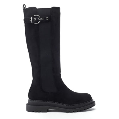 Grazey Black Alcantara Boots
