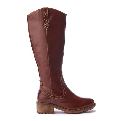 Hazay Tan Leather Boots