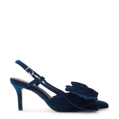 Himilaya Teal Velvet Shoes